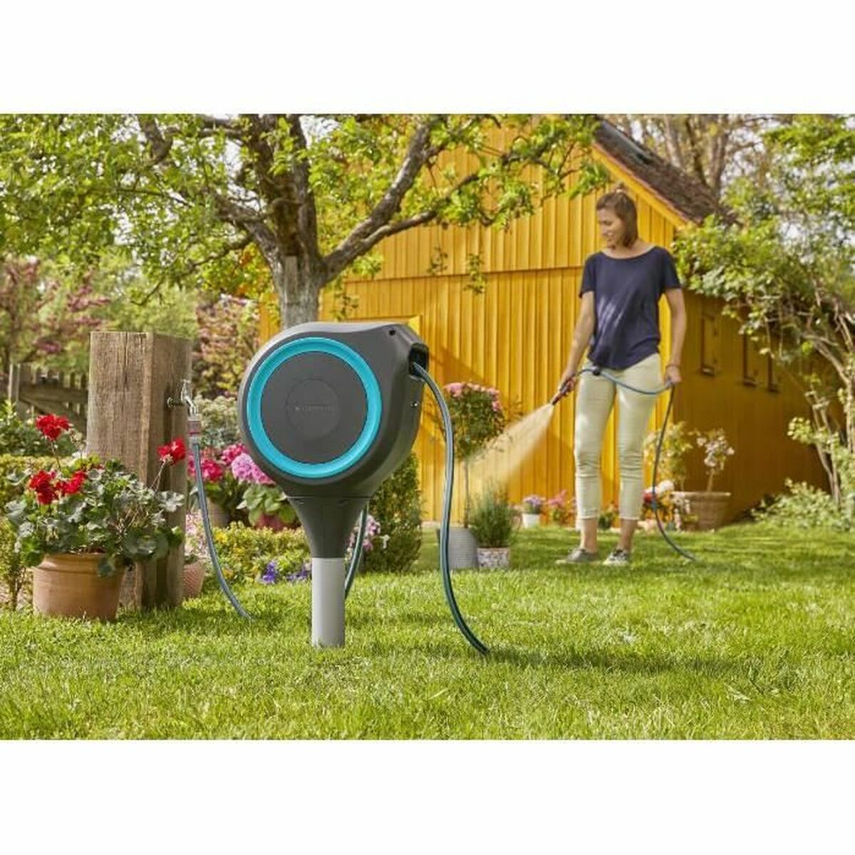 Slangvinda Gardena RollUp M Automatisk Golv Ø 11 mm 15 m - 3