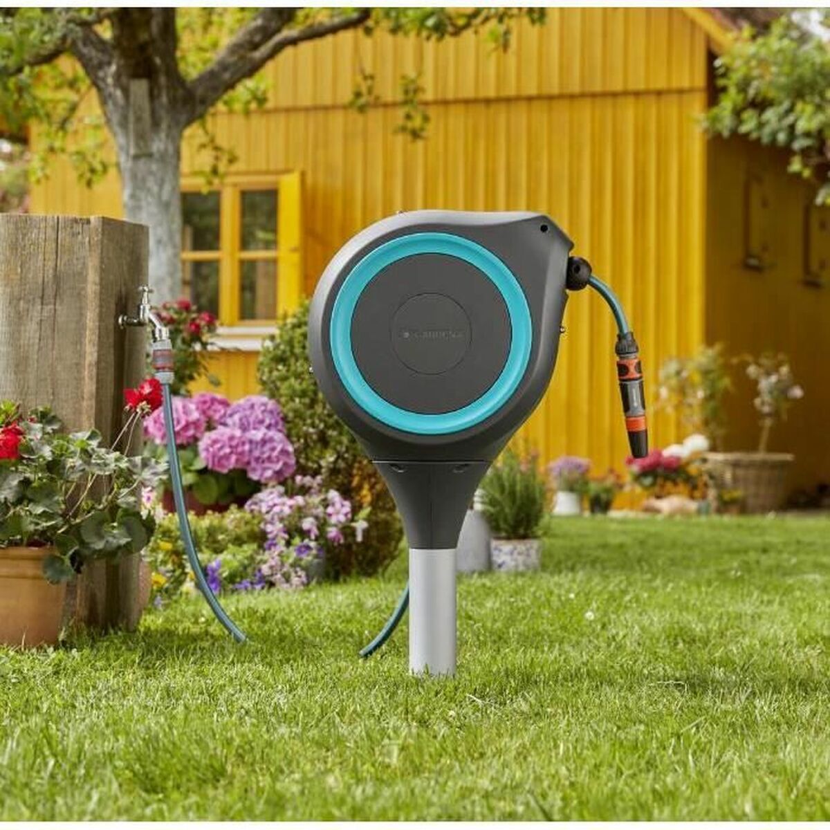 Slangvinda Gardena RollUp M Automatisk Golv Ø 11 mm 15 m - 4