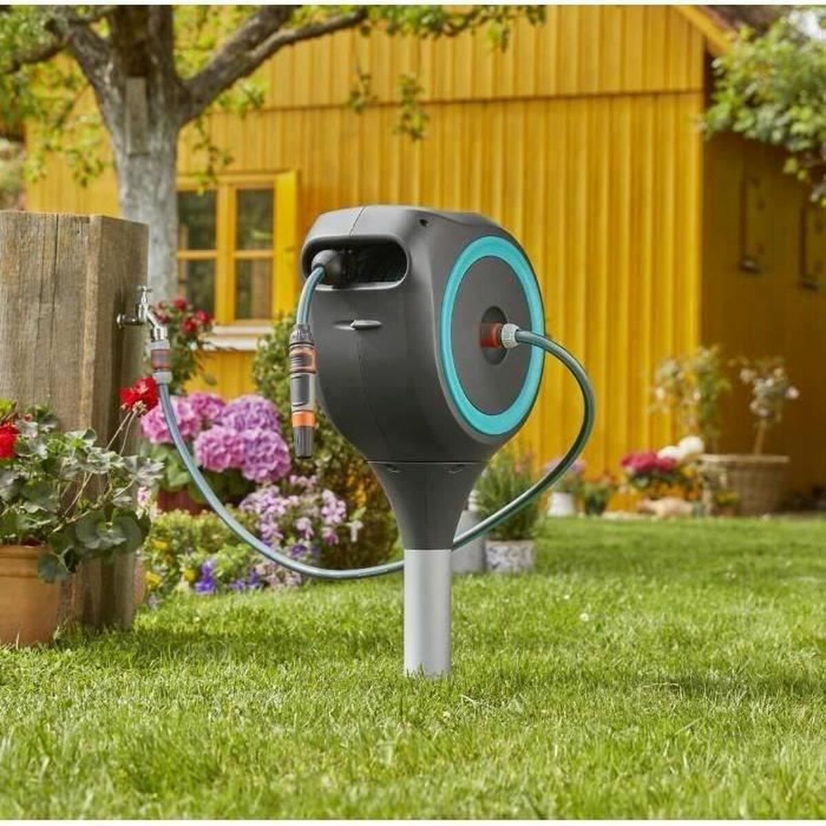 Slangvinda Gardena RollUp M Automatisk Golv Ø 11 mm 15 m - 2