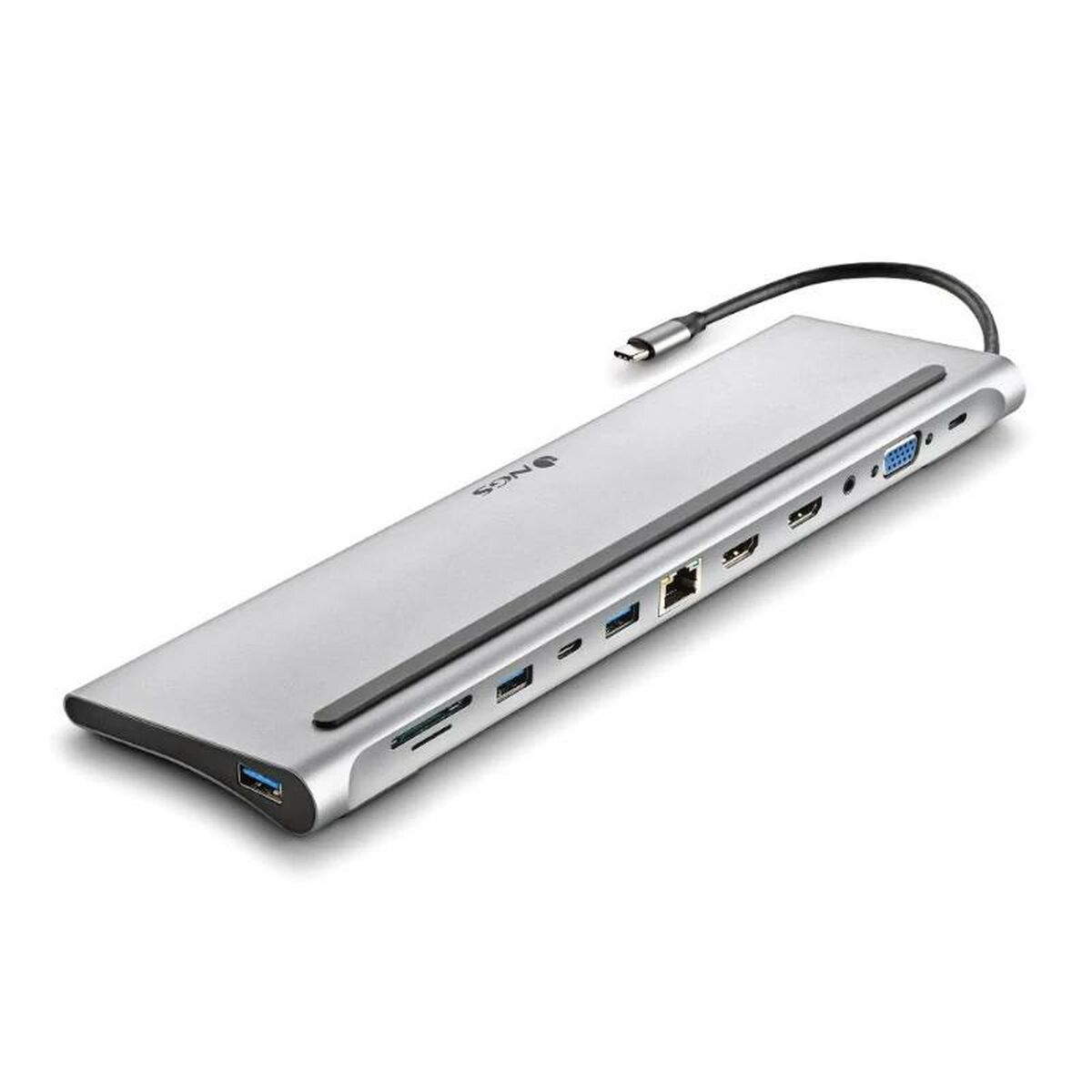 USB-HUB NGS WONDERDOCK12 Grå Silvrig - 2