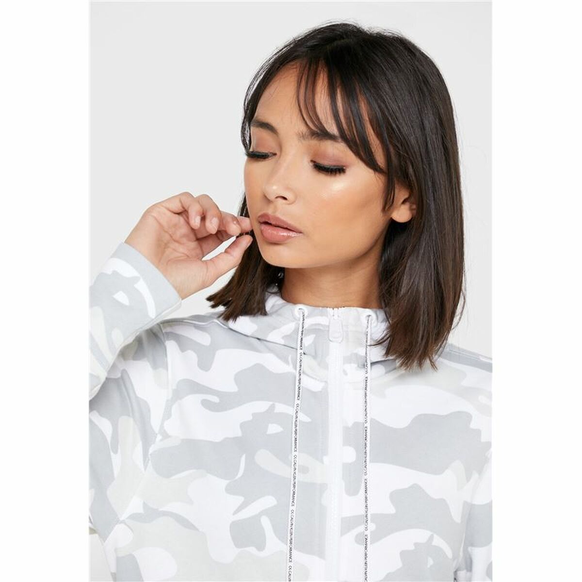 Sportjacka, Dam Calvin Klein Full Zip Vit - 4