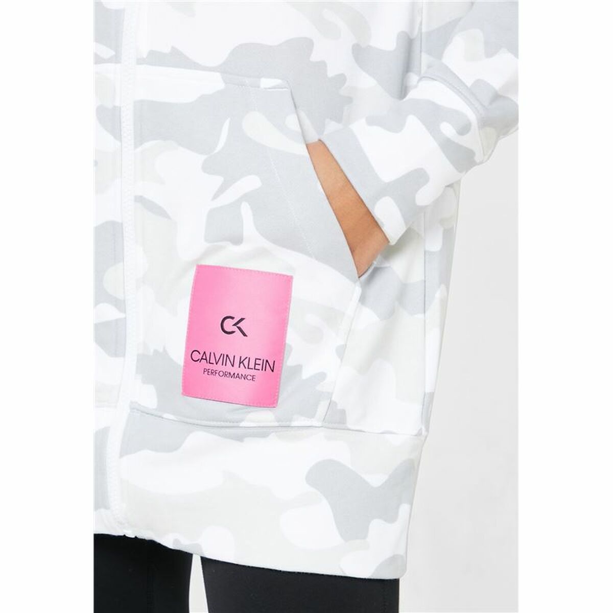 Sportjacka, Dam Calvin Klein Full Zip Vit - 5