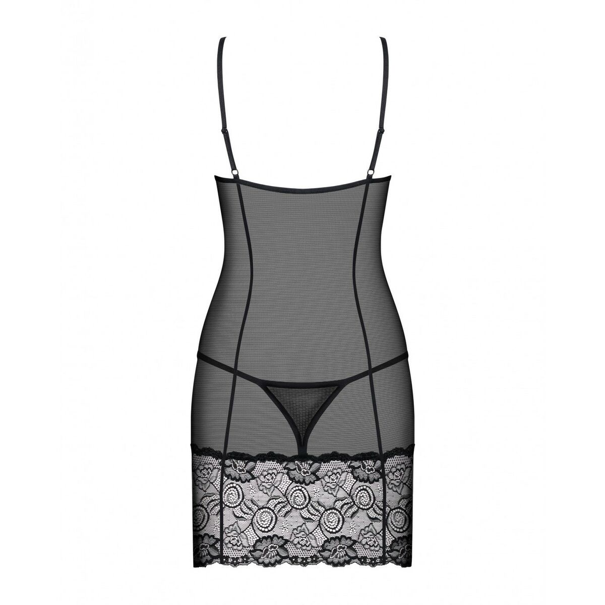 Alluria Linne & Stringtrosa (L/XL) Obsessive Alluria Svart - 6