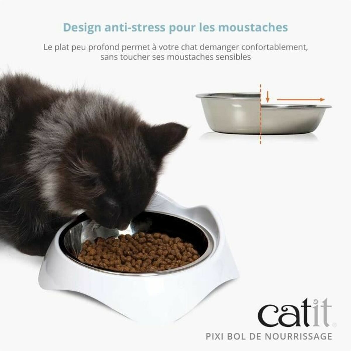 Cat Feeder Catit Vit Rostfritt stål - 2