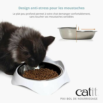 Cat Feeder Catit Vit Rostfritt stål