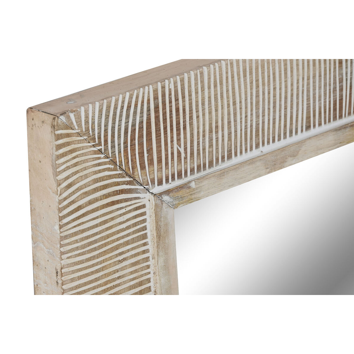 Väggspegel Home ESPRIT Vit Modern Avskalad 63,5 X 4 X 94 cm - 2