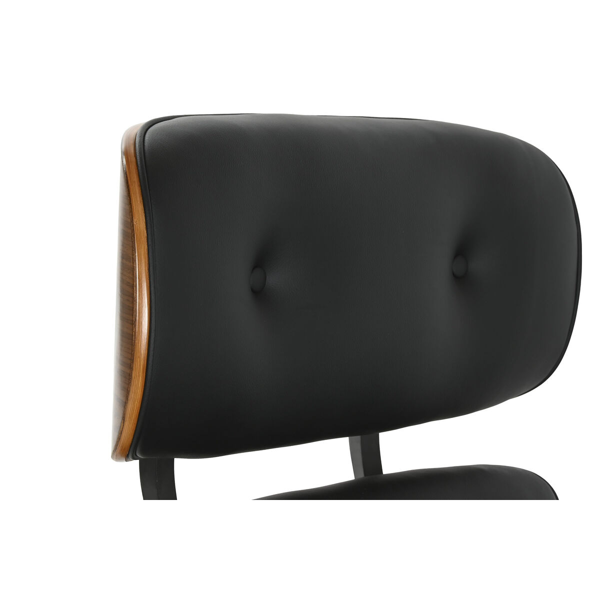 Fåtölj Home ESPRIT Svart Valnöt 89 X 87 X 79 cm - 5