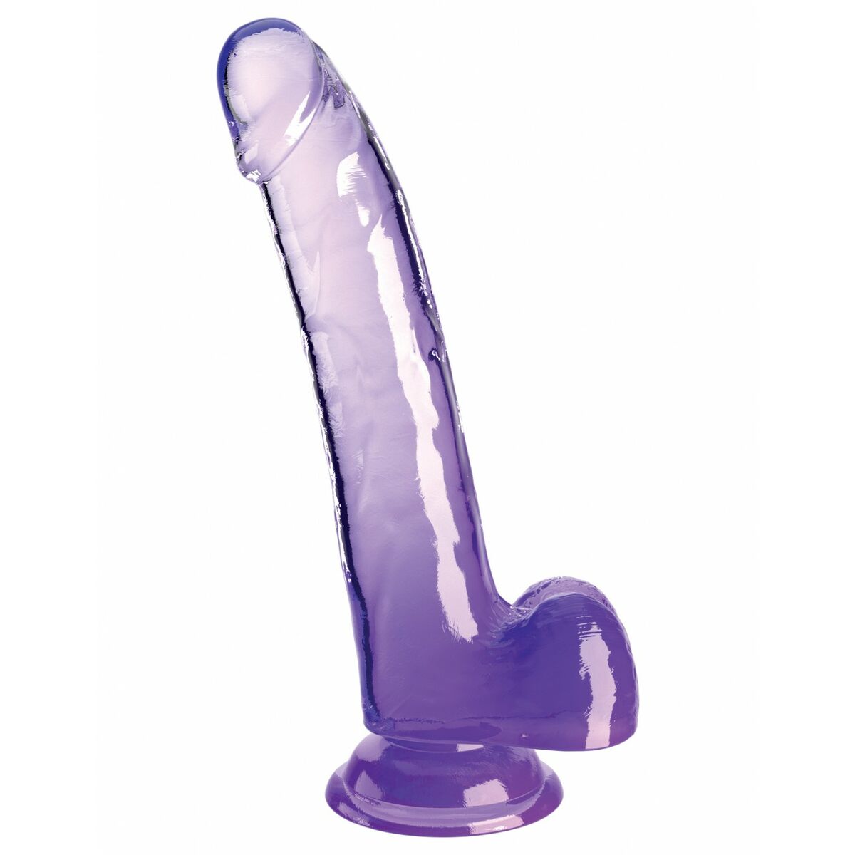 Realistisk dildo Pipedream - King Cock Purpur