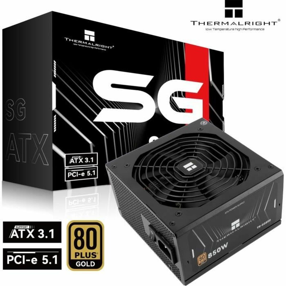 Strömtillförsel Thermalright SG850 850 W 130 W 80 Plus Gold