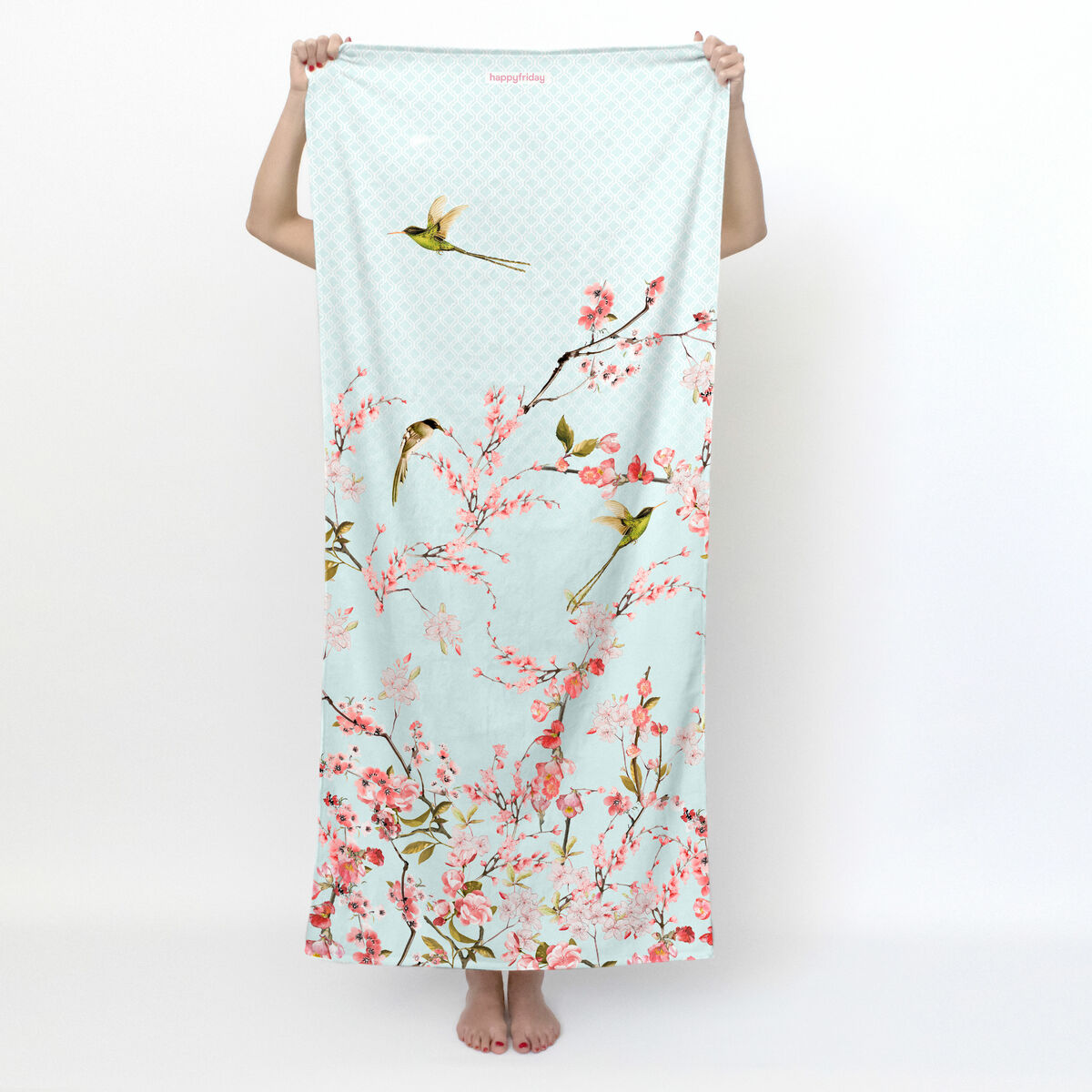 Badhandduk HappyFriday Chinoiserie Multicolour 70 x 150 cm - 2