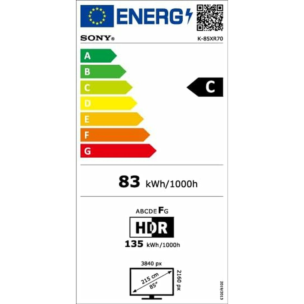 Smart TV Sony K85XR70 4K Ultra HD 85" LED QLED - 3