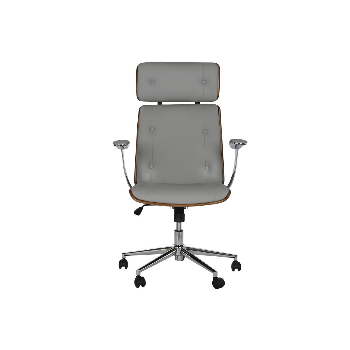 Kontorsstol med nackstöd Home ESPRIT Beige Elfenben - 3
