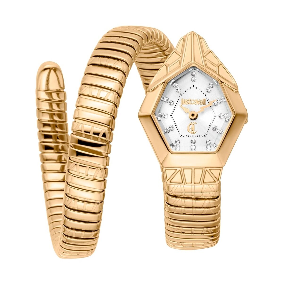 Damklocka Just Cavalli SNAKE Gyllene (Ø 23 mm)