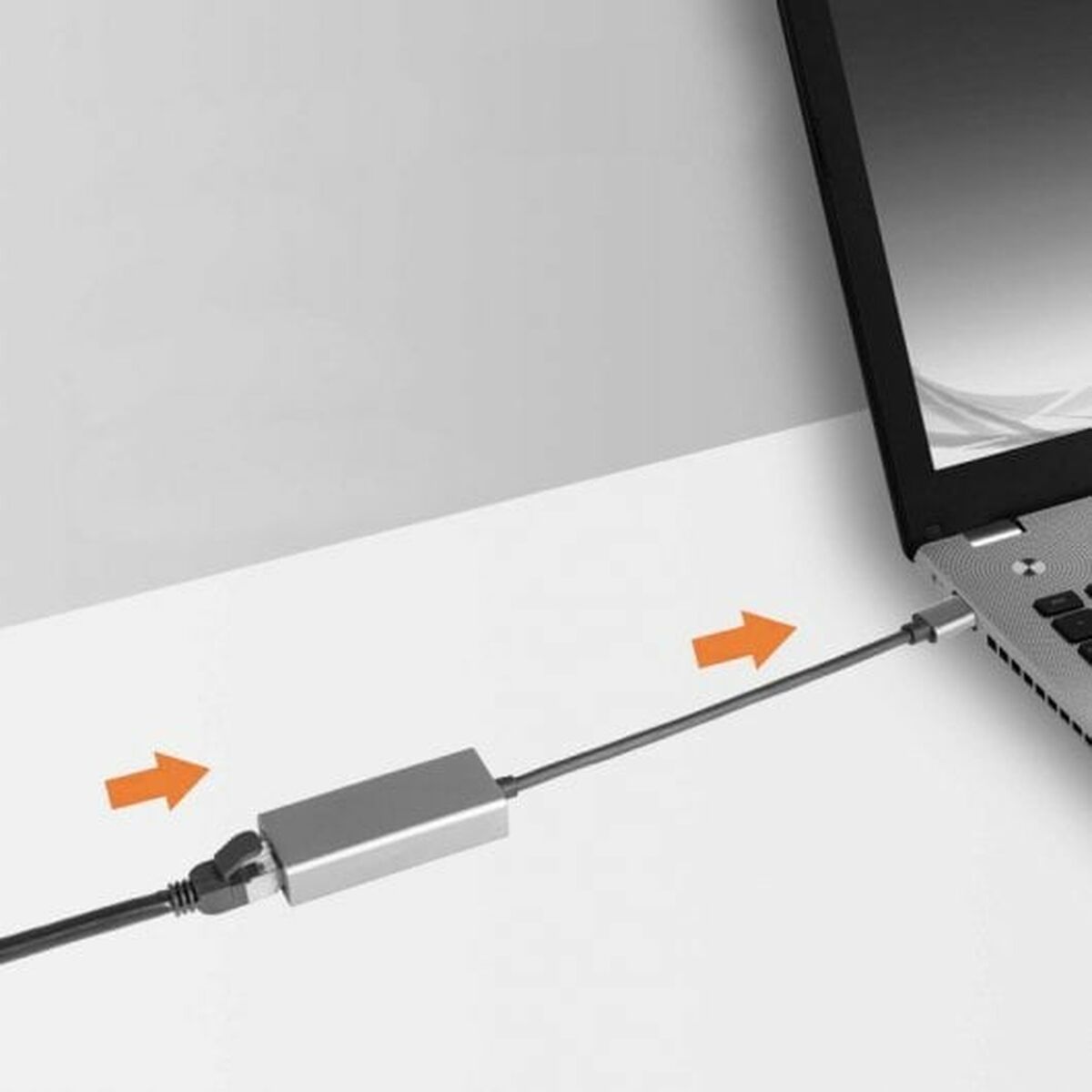 USB C till Nät RJ45 Adapter PcCom - 2