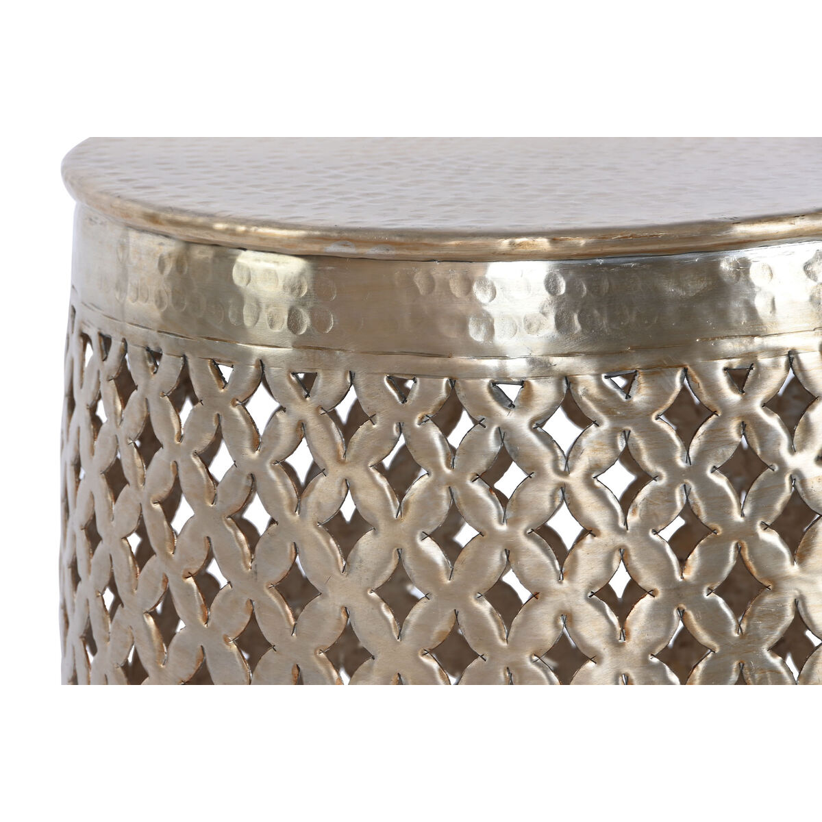 Sidobord Home ESPRIT Gyllene Aluminium 40 x 40 x 48 cm - 4
