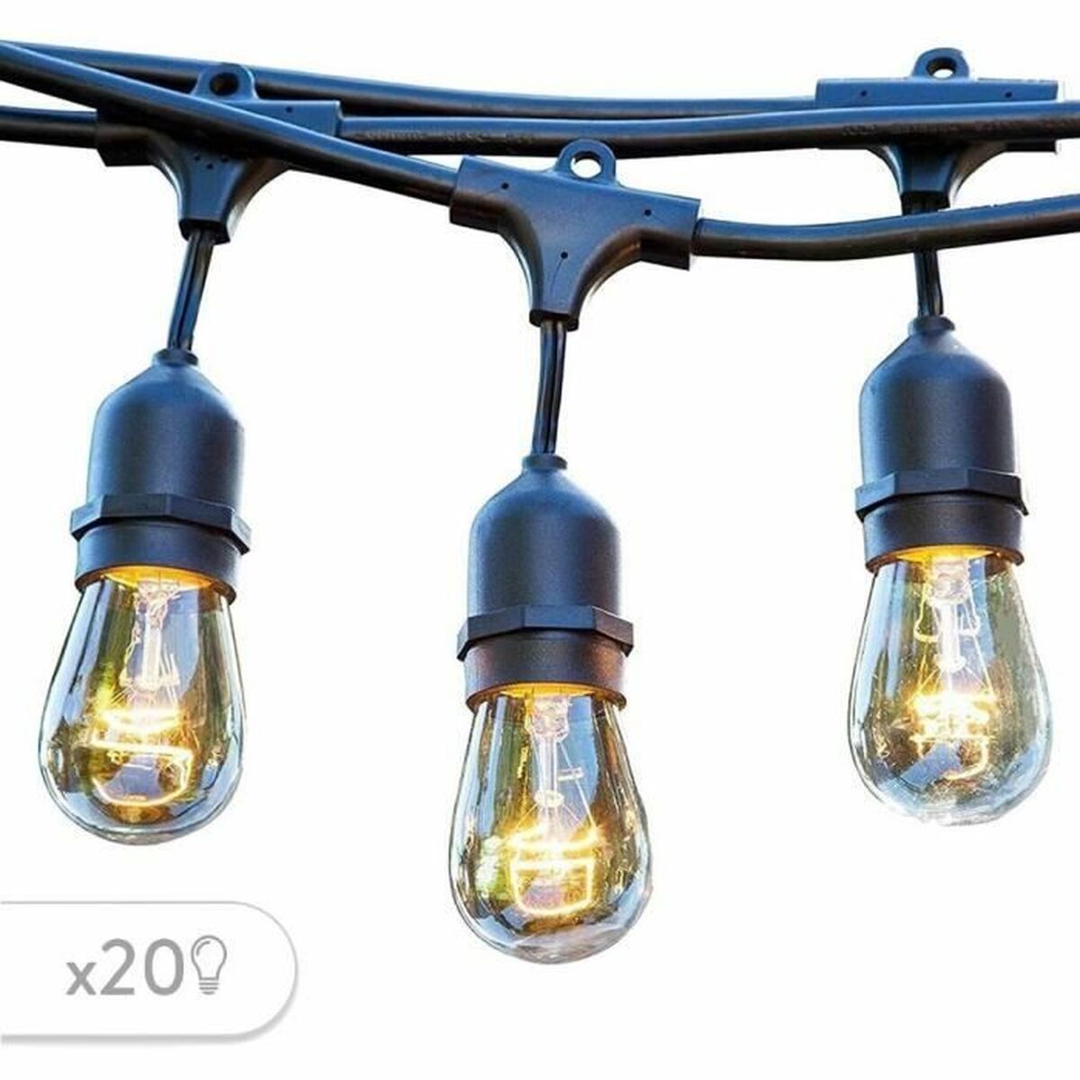 LED-krans Lumisky Svart Grå - 3