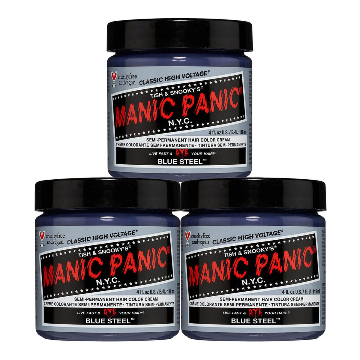 Permanent färg Classic Manic Panic 612600110029 Blue Steel (118 ml) - 2