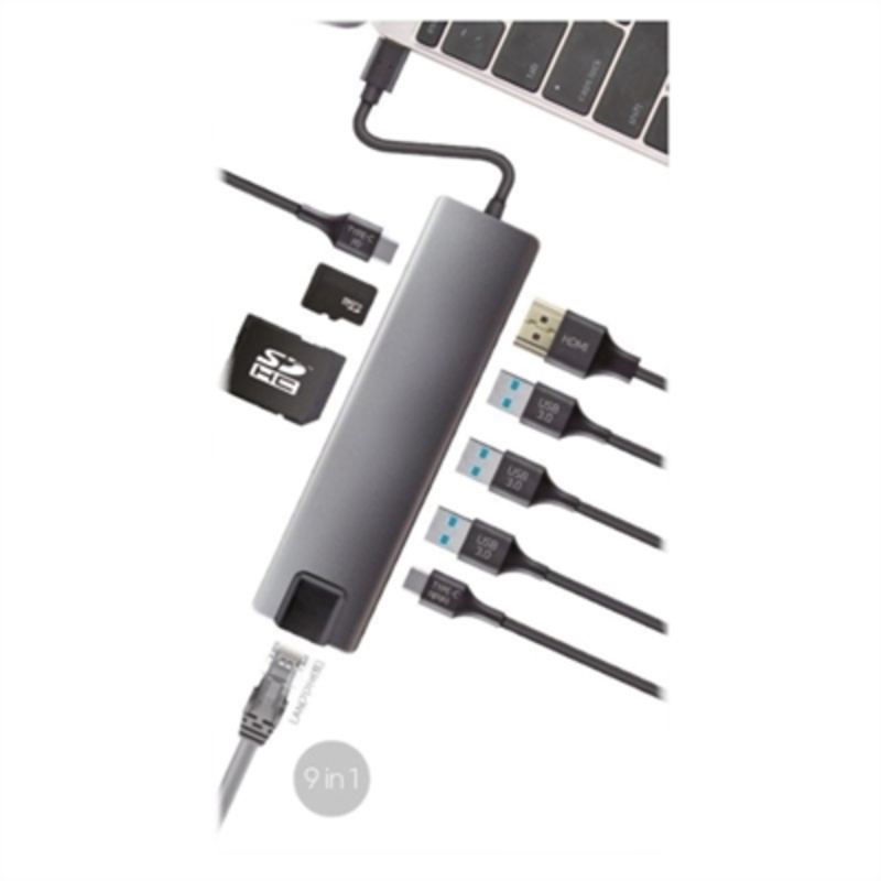 USB-HUB CoolBox COO-DOCK-01 Grå - 2