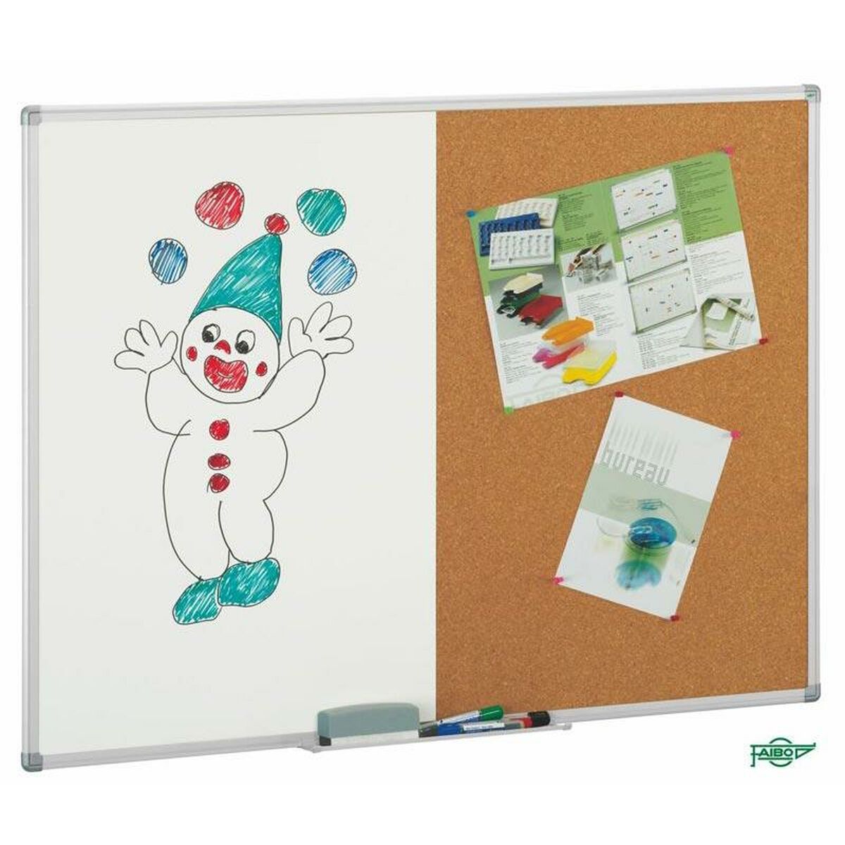 Skiffer Faibo 60 x 90 cm Vit Aluminium - 2