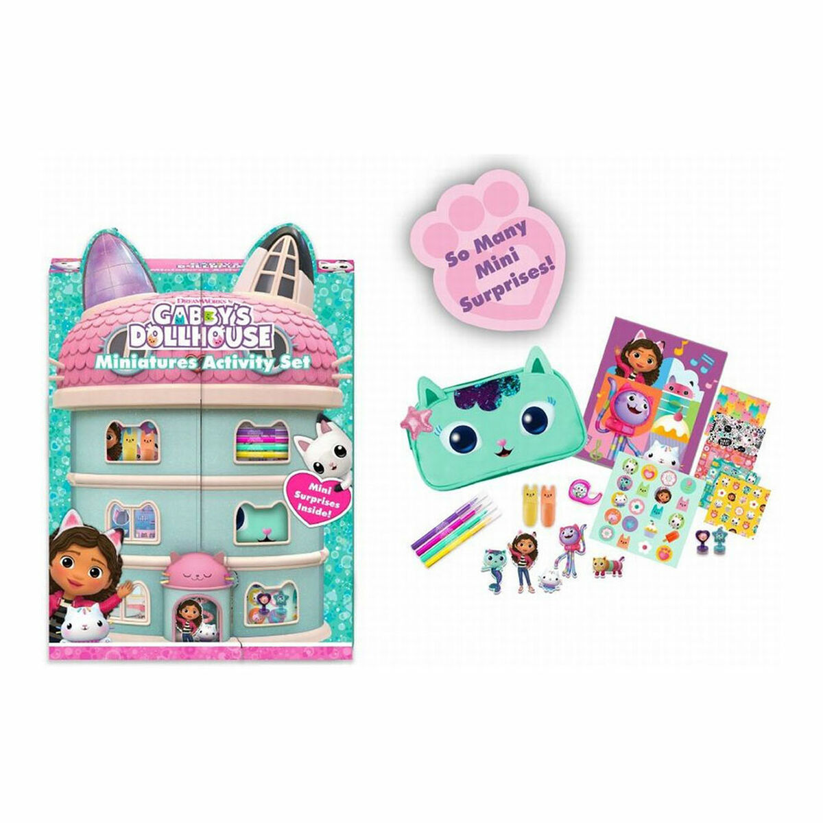 Aktivitetslåda för förgläggning Gabby's Dollhouse