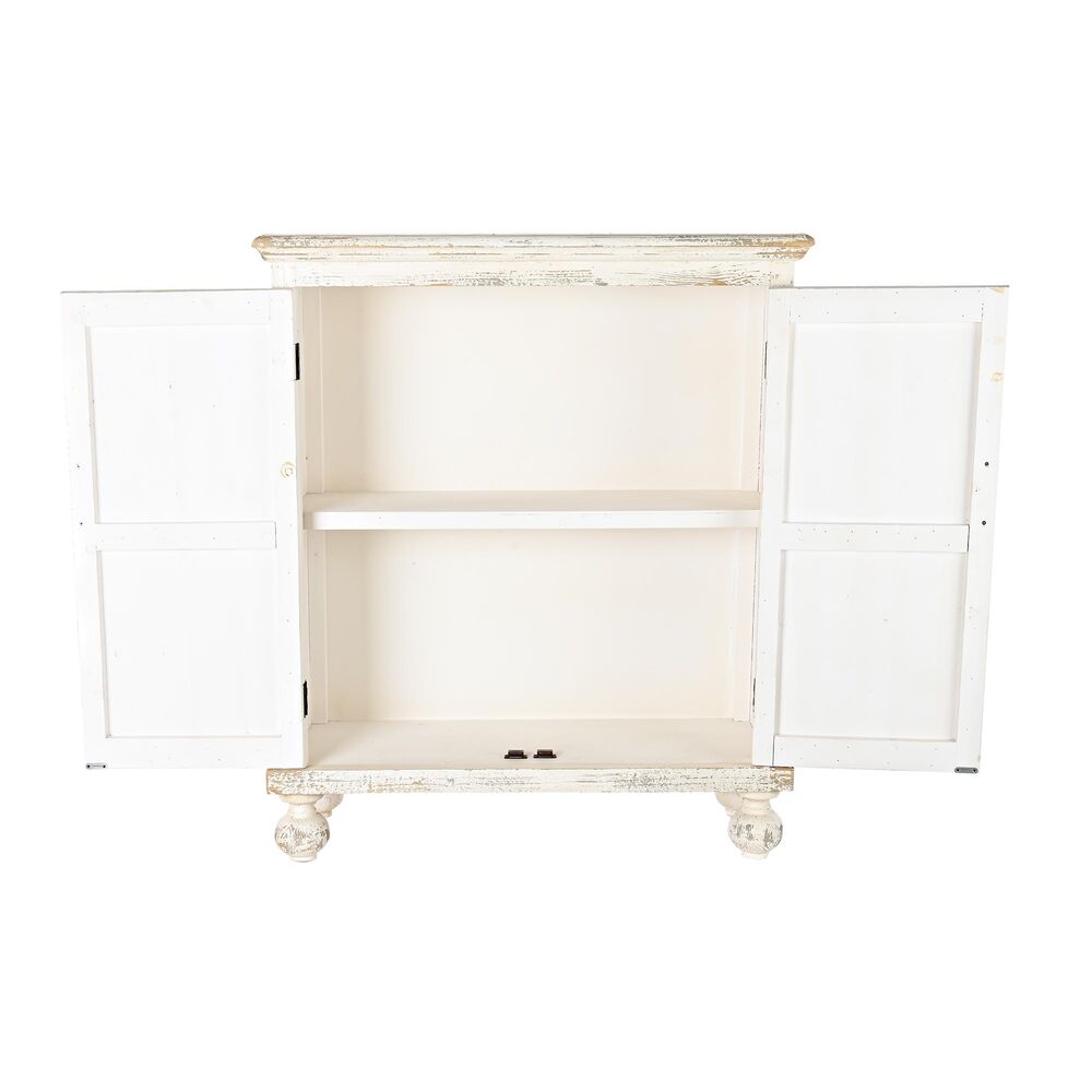 Skänk DKD Home Decor Vit Gyllene Gran Trä MDF 93,5 x 36,5 x 110 cm - 7