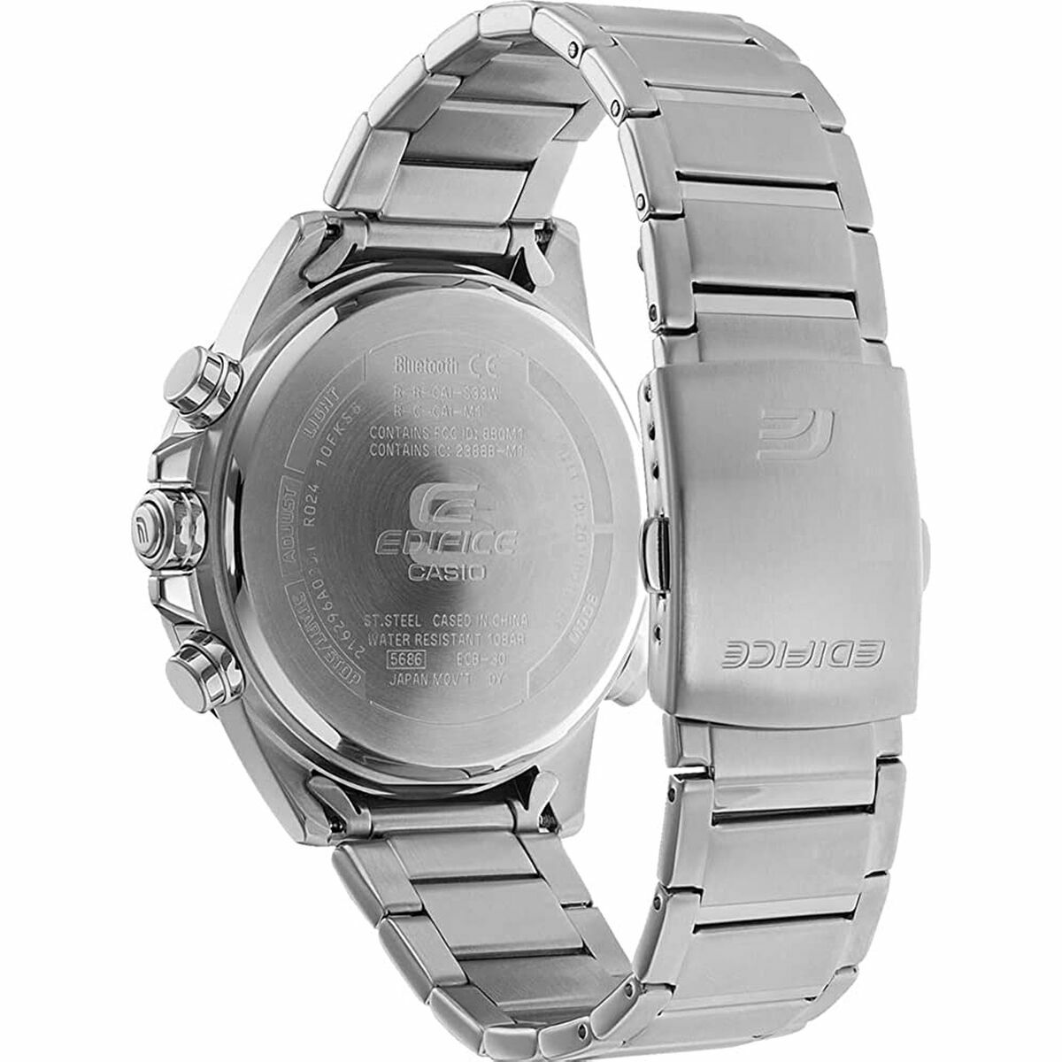 Herrklocka Casio ECB-30D-1AEF Ø 46 mm Svart Silvrig - 2