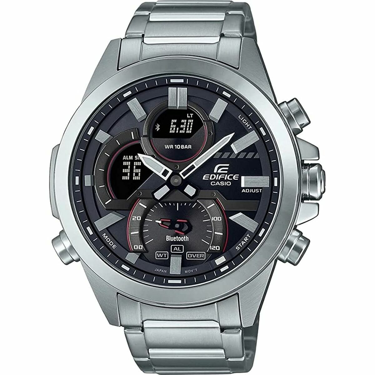 Herrklocka Casio ECB-30D-1AEF Ø 46 mm Svart Silvrig