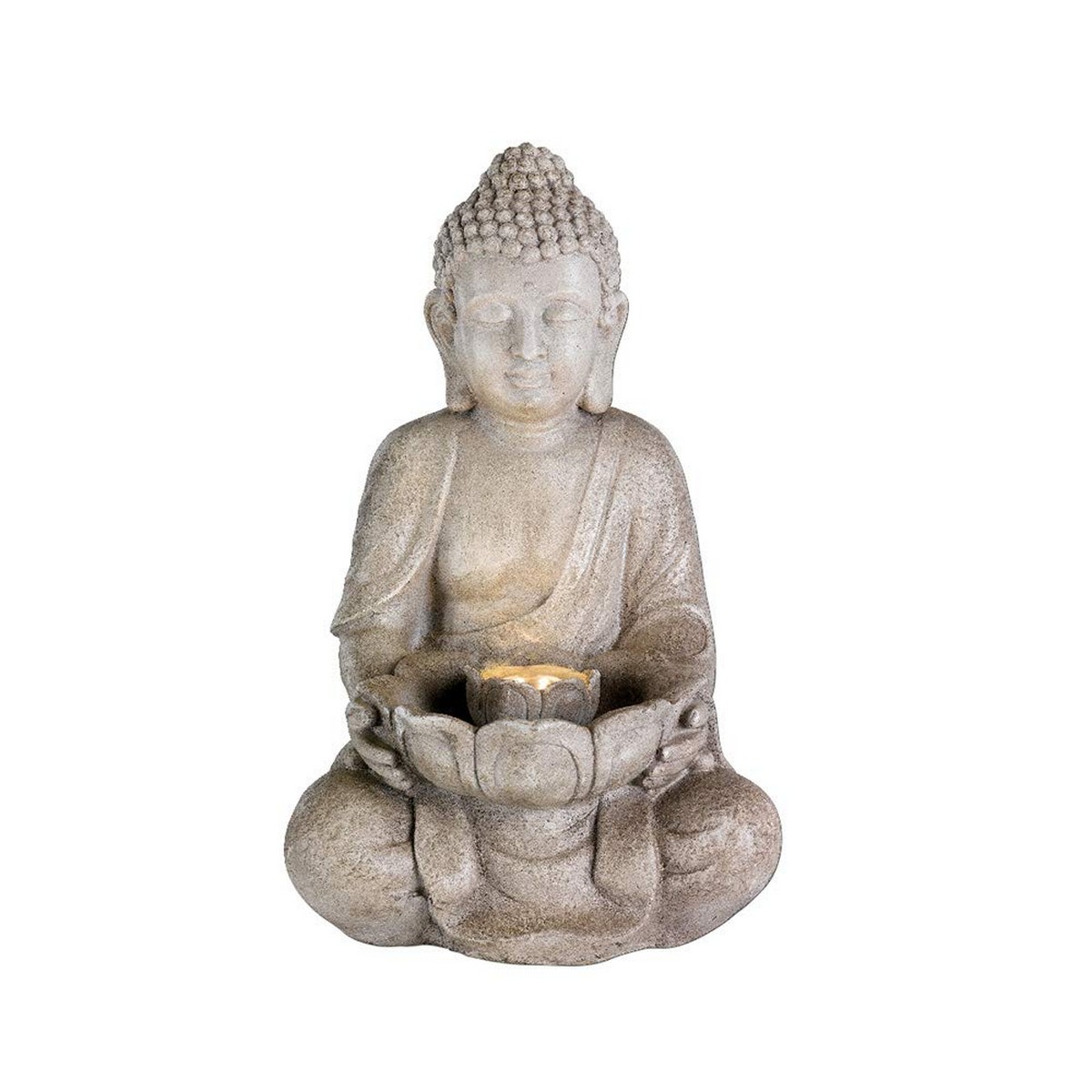 Trädgårdsfontän Lumineo Buddha Keramik (28 x 29,5 x 45 cm)
