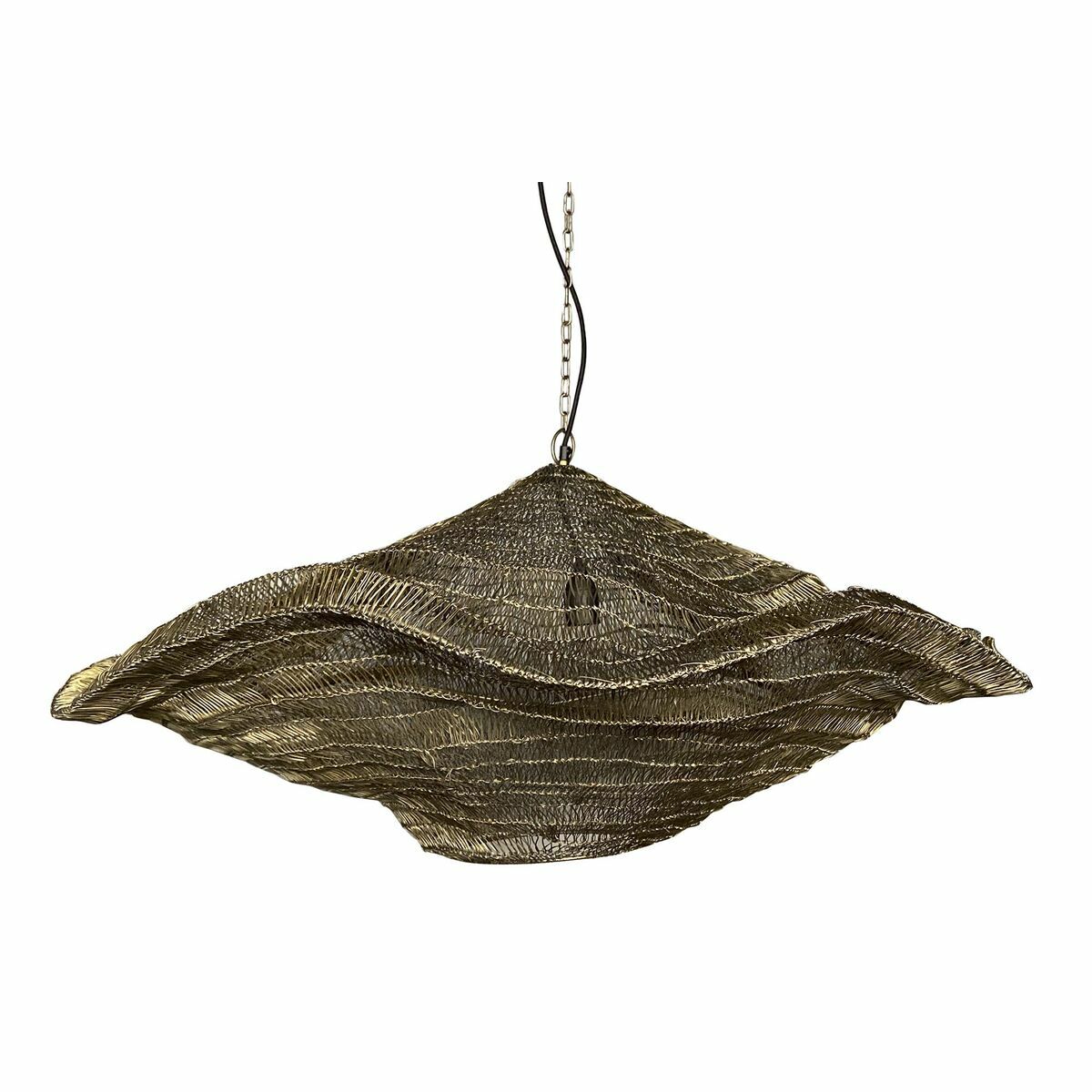 Taklampa DKD Home Decor Gyllene Järn 50 W 90 x 90 x 37 cm