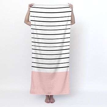 Badhandduk HappyFriday Blanc Blush Multicolour 70 x 150 cm