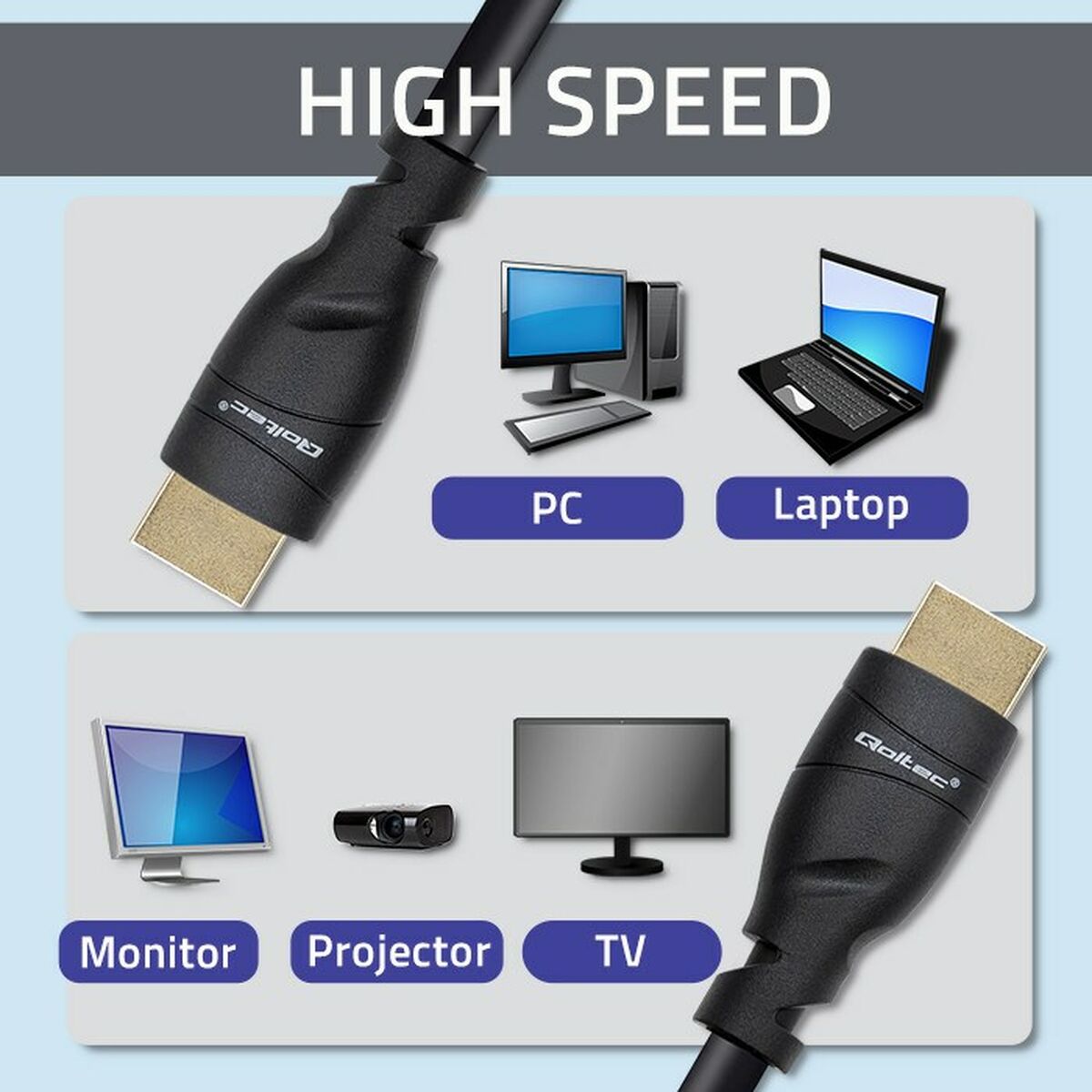Kabel HDMI Qoltec 50353 - 3