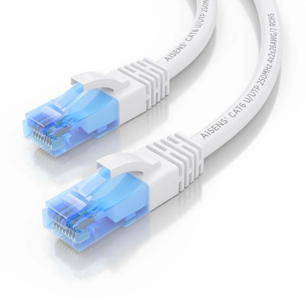 Nätkabel UTP Styv Kategori 6 Aisens AWG26 Vit Multicolour 20 m - 3