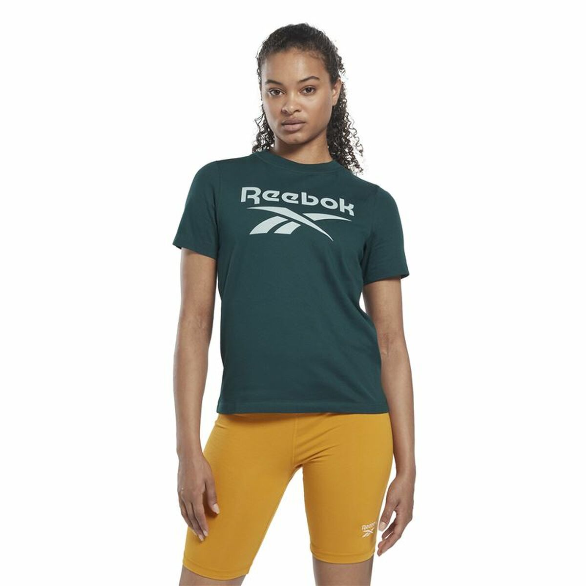 T-shirt med kortärm Dam Reebok  Identity Turkos - 6