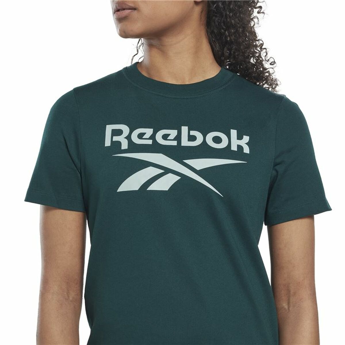 T-shirt med kortärm Dam Reebok  Identity Turkos - 4