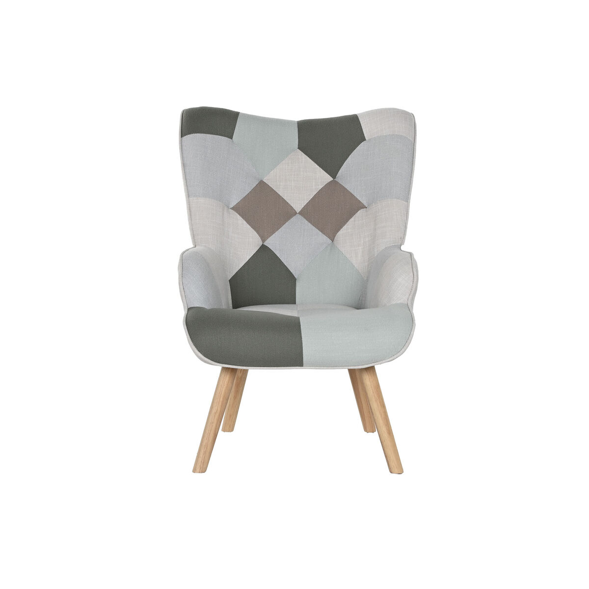 Fåtölj Home ESPRIT Polyester Metall Trä MDF 68 X 78 X 95 cm - 6