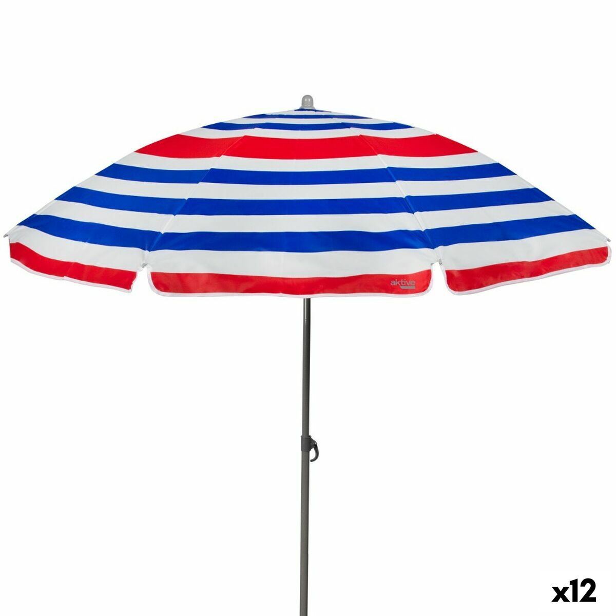 Parasoll Aktive Blå Röd Multicolour Silvrig Ø 160 cm 160 x 167 x 160 cm (12 antal)