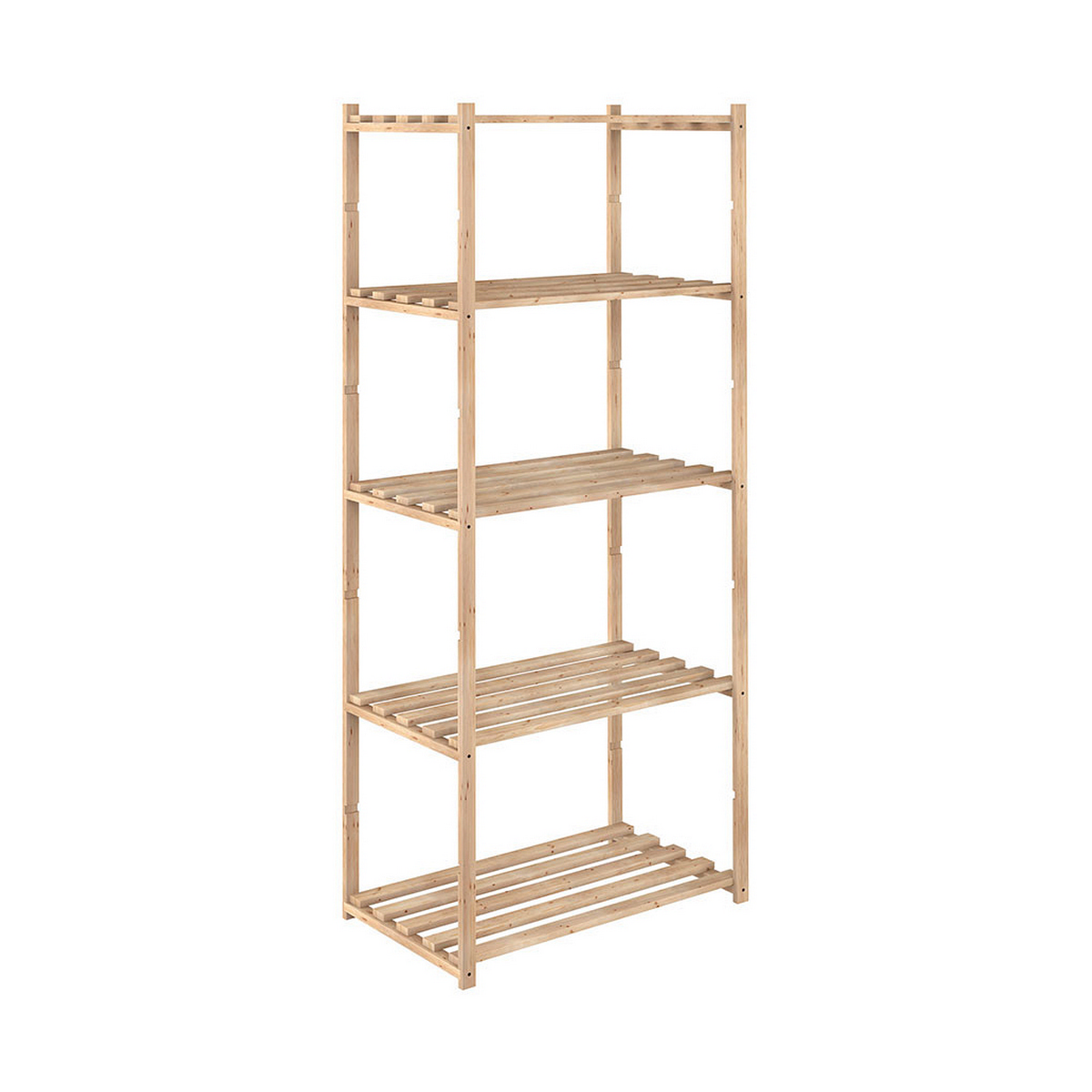 Bokhylla Astigarraga Natura 171 x 65 x 40 cm Naturell Trä Brun Furu - 2
