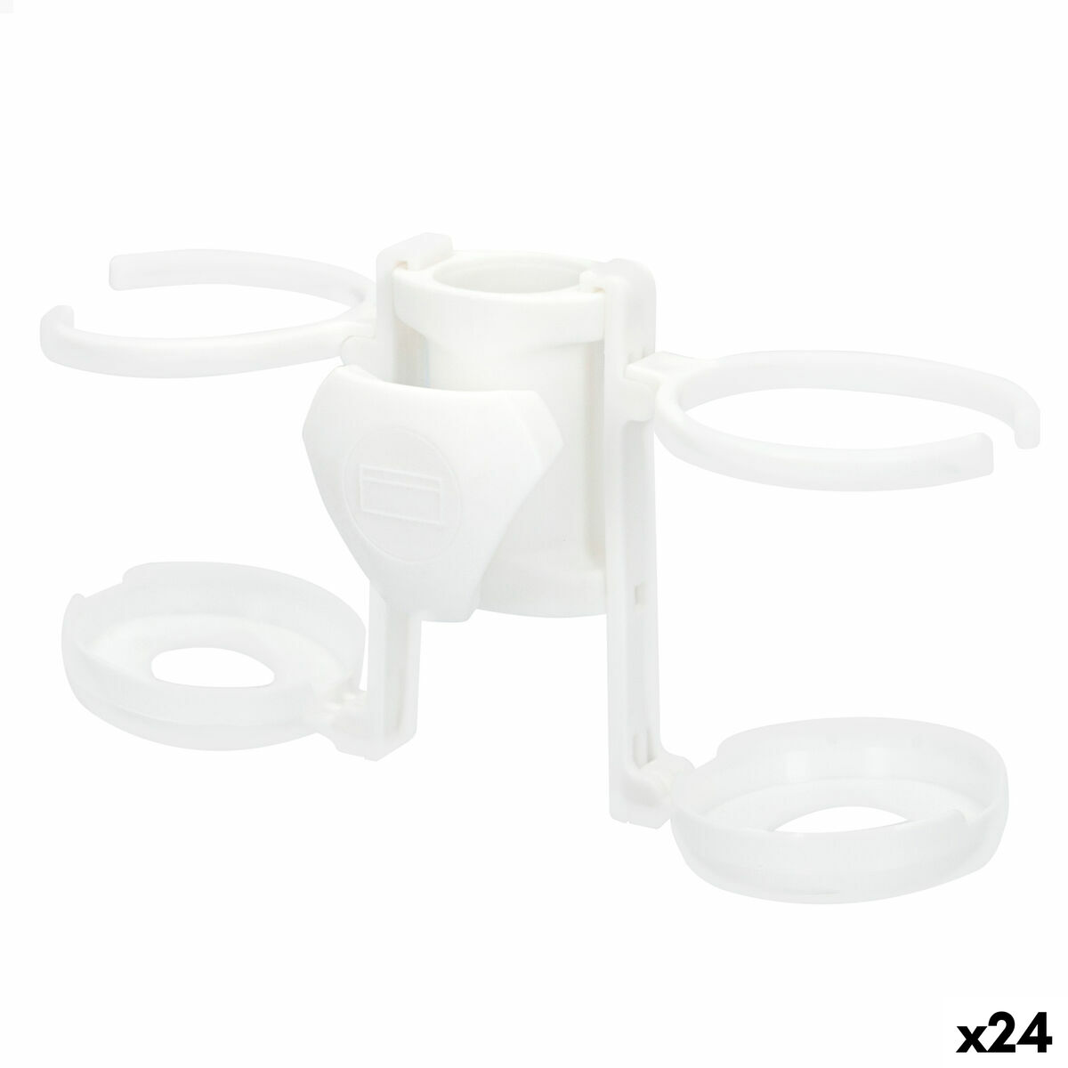 Strandparasoll med mugghållare Aktive 23 x 12 x 8 cm (24 antal)