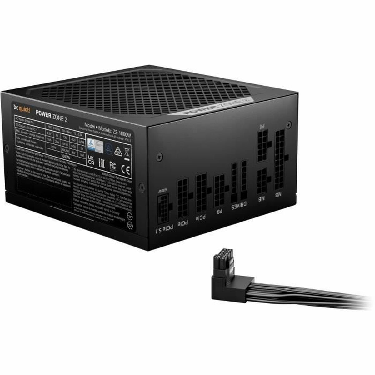 Strömtillförsel Be Quiet! BP008EU ATX 1000 W 6 W 80 PLUS Platinum - 3