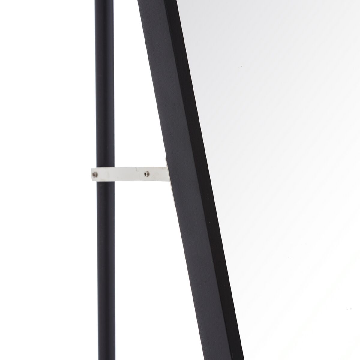 Fristående spegel Svart Aluminium Glas 50 x 2,5 x 160 cm - 2