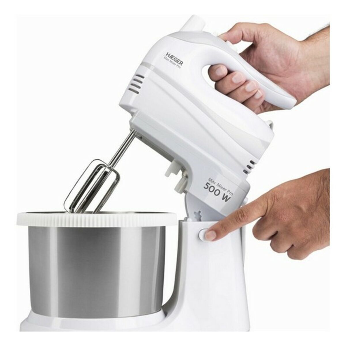 mixer-knådmaskinen med skål Haeger BL-5BW.009A MAX MIXER PRO 500 W 3 L Multicolour - 5