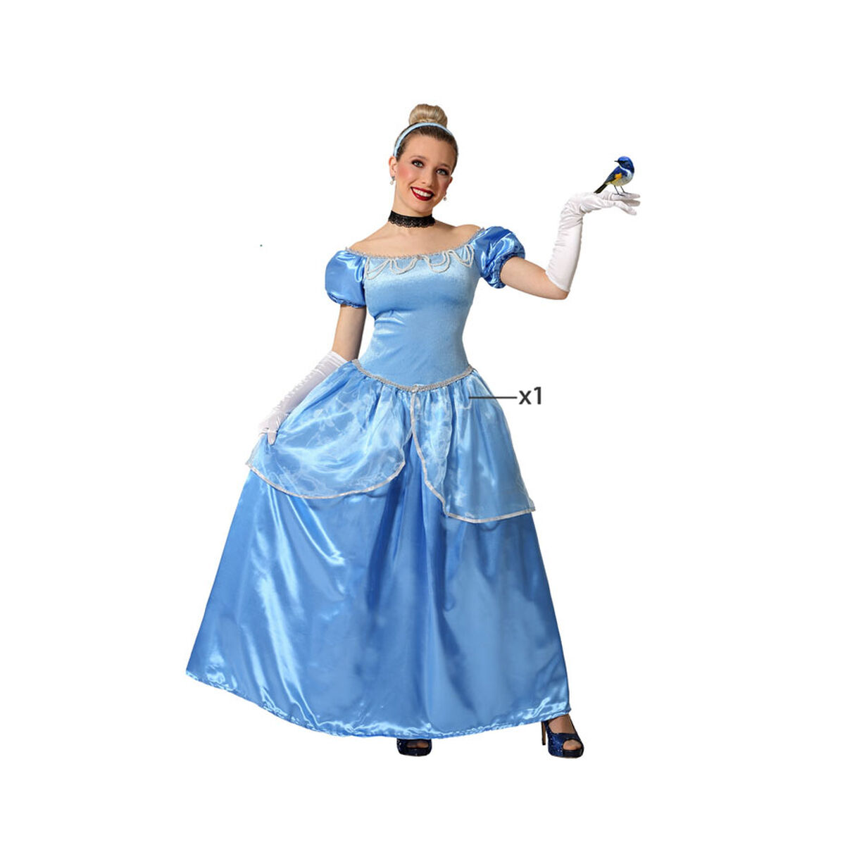 Maskeraddräkt vuxna Prinsessa Blå - 2