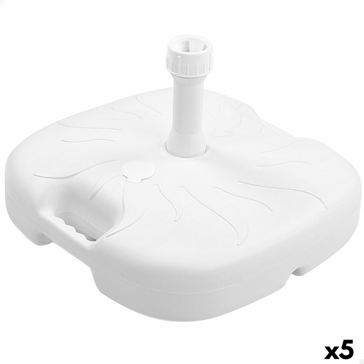 Parasollfot Aktive Vit Ø 32 mm Ø 20 mm 45 x 29 x 45 cm (5 antal)