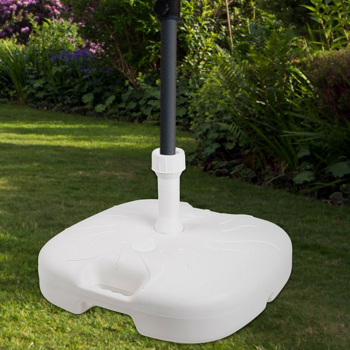 Parasollfot Aktive Vit Ø 32 mm Ø 20 mm 45 x 29 x 45 cm (5 antal) - 3