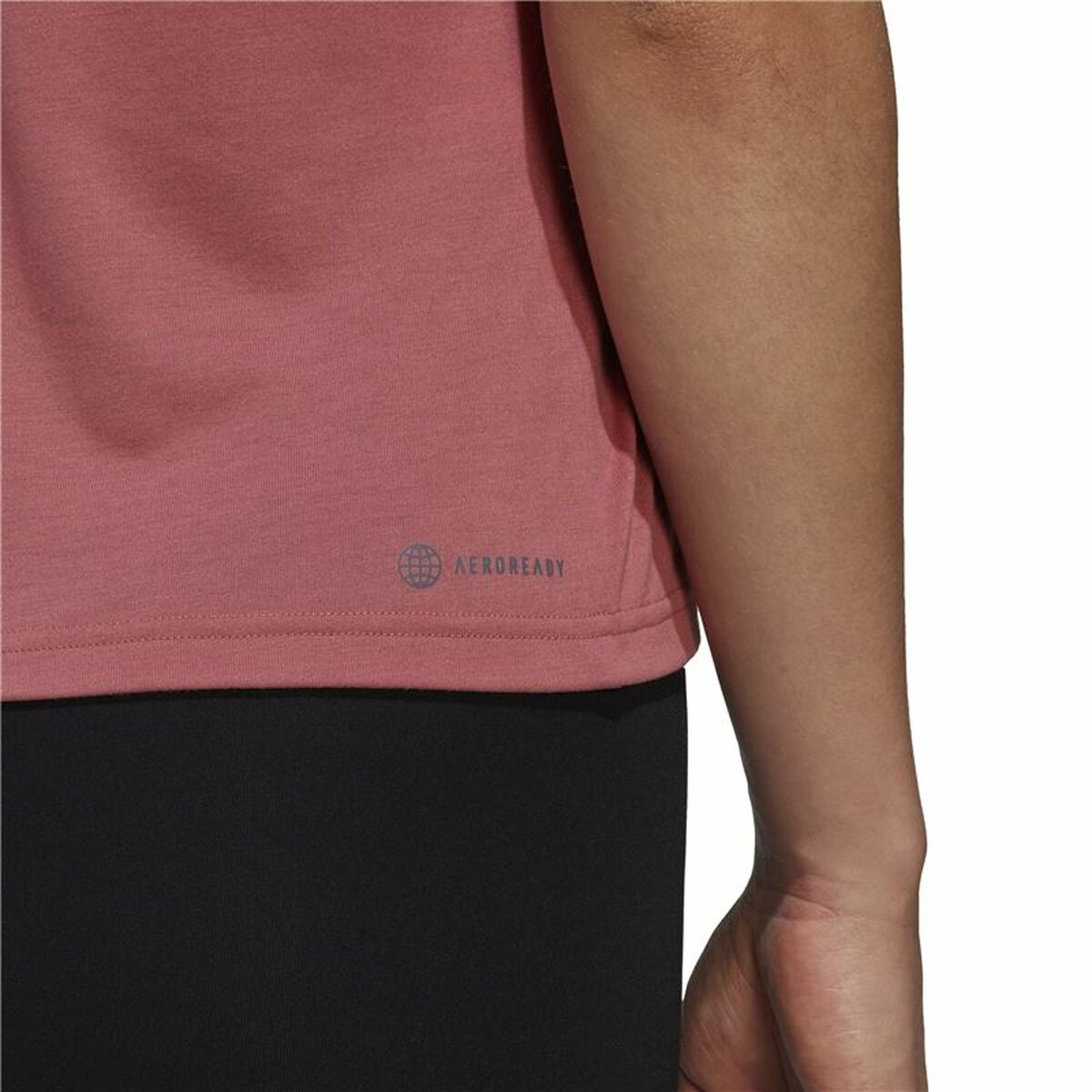 T-shirt med kortärm Dam Adidas trainning Floral  Mörkrosa - 15