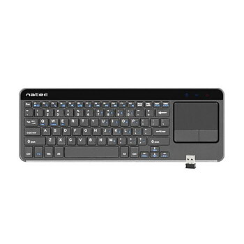 Tangentbord Natec NKL-0968 Svart Grå Svart/Silvrig Engelska EEUU QWERTY