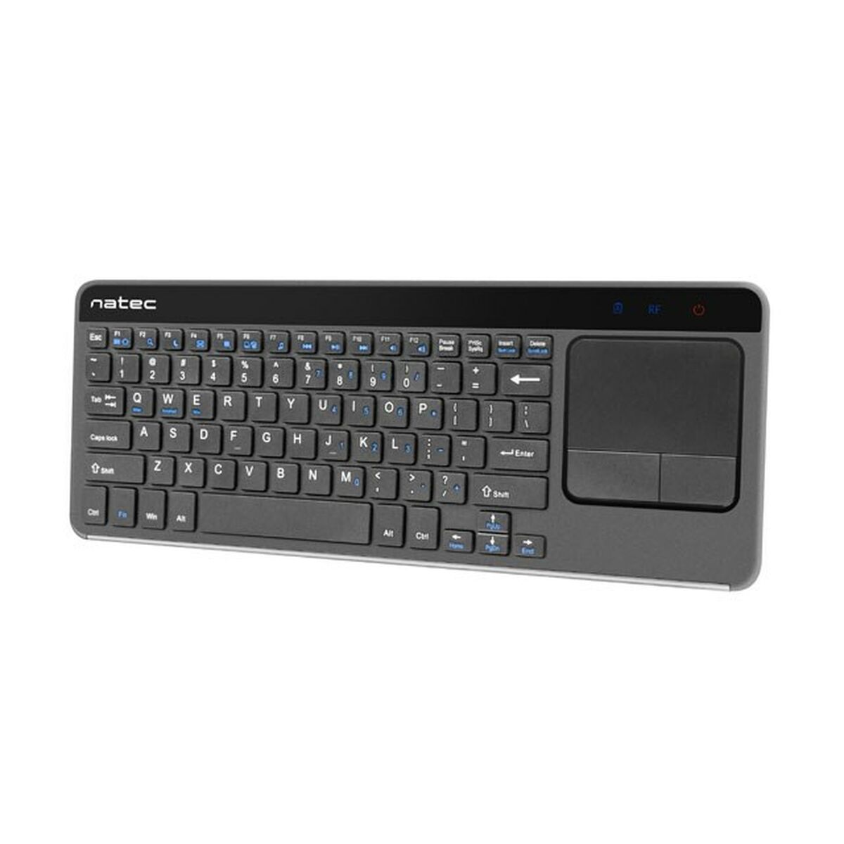 Tangentbord Natec NKL-0968 Svart Grå Svart/Silvrig Engelska EEUU QWERTY - 2