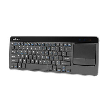 Tangentbord Natec NKL-0968 Svart Grå Svart/Silvrig Engelska EEUU QWERTY