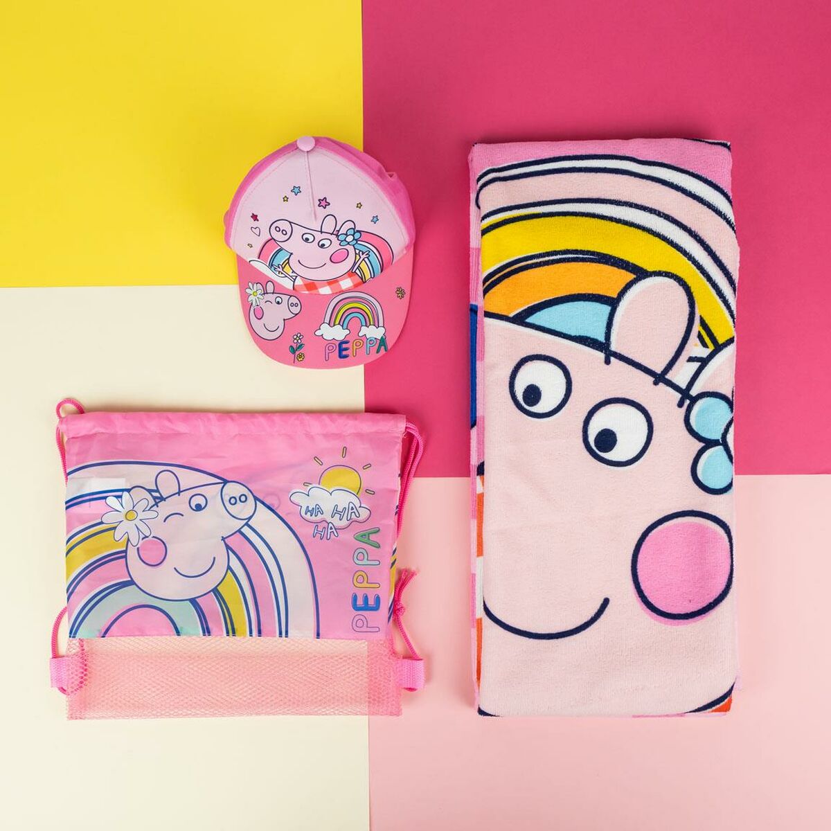 Barnens sommarset Peppa Pig Rosa 3 Delar - 4