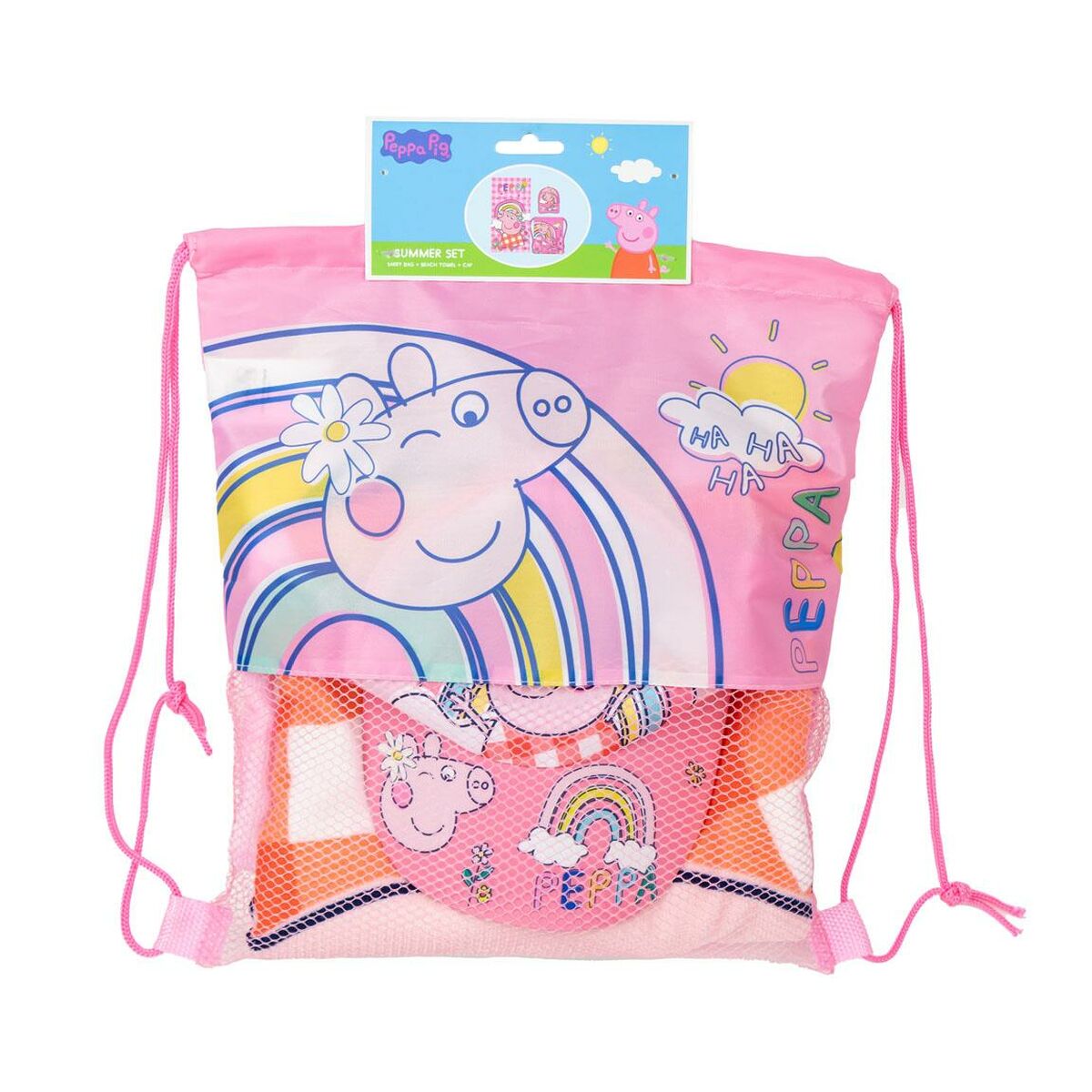 Barnens sommarset Peppa Pig Rosa 3 Delar - 7